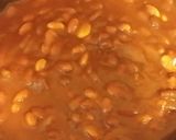 A picture of step 4 of Taisen's 5 bean chili.