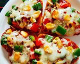 हार्ट शेप पिज़्ज़ा होम मेड बेस से(Heart shape pizza home made base se recipe in Hindi) रेसिपी चरण 8 फोटो