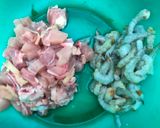Foto langkah ke 1 dari resep Capcay Sayur Udang Ayam.