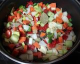 Foto del paso 5 de la receta: Muslos de pollo en salsa con menestra de verduras y setas en freidora de aire
