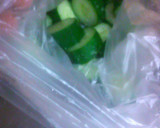A picture of step 1 of Quick and Tasty 5-Minute Lightly Pickled Cucumbers.