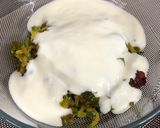 A picture of step 7 of Southekayi Mosaru Palya.