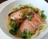 A picture of step 7 of Salmon noodle soup.