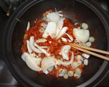 A picture of step 6 of Kimchi Hot Pot Sundubu Jjigae Style.