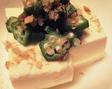 A picture of step 3 of Okra Natto.