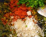 A picture of step 3 of Beans Thoran.