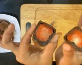 รูปขั้นตอนการทำที่ 7 ของ สตรอว์เบอร์รี่โกโก้หนึบ 🍓