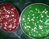 A picture of step 4 of Karachi Halwa.