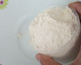 A picture of step 1 of Jingalov hats Armenian herb stuffed flatbread .
