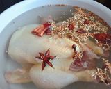 A picture of step 1 of Chicken Pho (Phở Gà).
