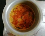 A picture of step 3 of Moongdal rasam pesarapappu chaaru.
