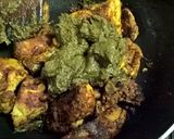 A picture of step 5 of Gongura Chicken Fry.