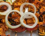A picture of step 3 of Chicken Pepper Tikka.