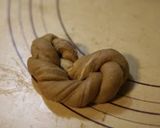 A picture of step 9 of Use A Bread Machine ♡ Tiramisu Flavored Twisted Heart Rolls.