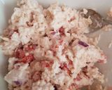 A picture of step 2 of My Sour Cream & Lemon Chicken Dip.😀.