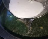 A picture of step 6 of Spinach corn soup.