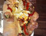 Foto del paso 4 de la receta: Pollo deshuesado relleno😋😋😋