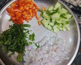 A picture of step 1 of Roasted Chana Chaat.