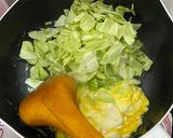 高麗菜蛋炒飯的食譜步驟1照片
