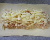 A picture of step 4 of Cheese and Bacon Pie with Frozen Puff Pastry.