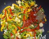 A picture of step 5 of American Chop Suey.