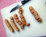 A picture of step 2 of Arka's Chilli Sausages.