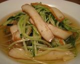 A picture of step 4 of Simmered Komatsuna Greens and Satsuma-Age.