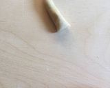 A picture of step 4 of Hand made orecchiette and cavatelli pasta: how to make them.