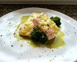 A picture of step 7 of Baked Salmon Fillet with Broccoli Reduction.