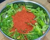 A picture of step 6 of Dhaba style Baingan Masala.