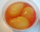 A picture of step 5 of Peach Compote.