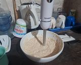Foto del paso 2 de la receta: Muffins saludables de bananas y mandarina con avena, cacao amargo🍌🍊🧁🧁