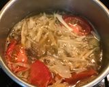 Hình bước làm 3 của món Canh măng dọc mùng (canh cá chay)