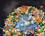 A picture of step 2 of Fried rice with haldi(Haldi have medical properties for health).