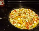 A picture of step 7 of Deep Dish Cast Iron Skillet Pizza.