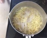A picture of step 4 of Soupless Ramen (Abura-soba) made with Raoh-brand Ramen.