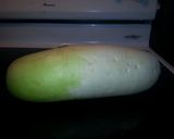 A picture of step 1 of Holiday Radish Salad.