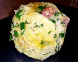 A picture of step 4 of Mike's 60 Second Quiche.