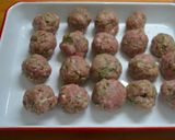 A picture of step 4 of Meatballs for Bentos.
