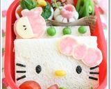 A picture of step 9 of Hello Kitty Pocket Sandwich.