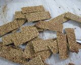 A picture of step 5 of Sesame Crackers with Ginger and Toasted Barley Flour.