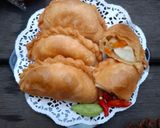 Foto langkah ke 14 dari resep Kulit Pastel Tanpa Telur Isi Makaroni Kentang Wortel Telur.