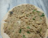 A picture of step 3 of Qeema paratha.