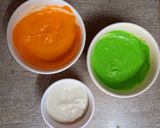 A picture of step 2 of Tricolor mini Idli - kids favorite - Tiffin Recipe.