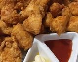 A picture of step 3 of Chicken pop corn.