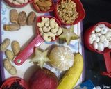 A picture of step 1 of Fruit and Nuts Morning Breakfast Plate.