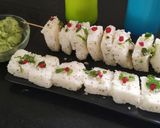 A picture of step 9 of White Khata Dhokla.