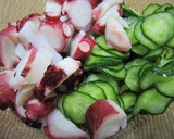 A picture of step 4 of Octopus and Cucumber in Mildly Sour Vinegar.