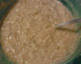 A picture of step 5 of THE DRUNKEN NUT ( alcoholic banana nut bread).