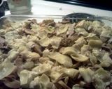 A picture of step 7 of Steak & Artichoke Noodle Bake w Mushrooms & Provolone.